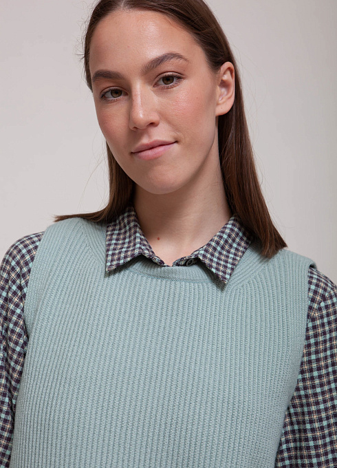 Жилет жен. 380056.33303.1200N Бирюзовый (1)