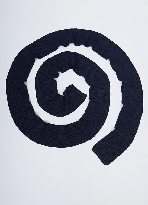 Шарф вязаный для женщин, синий цвет