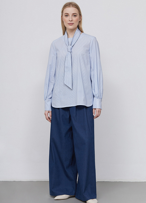 Блузка жен. 311122.03312.0284S Бело-голубой  (2)