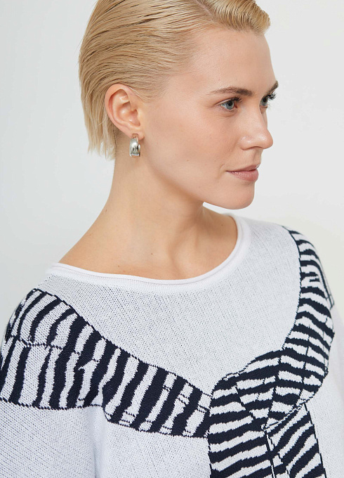 Джемпер жен. 310558.33303.9601S Сине-белый (1)