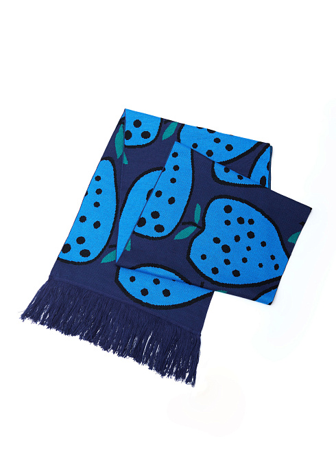 Шарф жаккардовой вязки для женщин,  многоцветный цвет