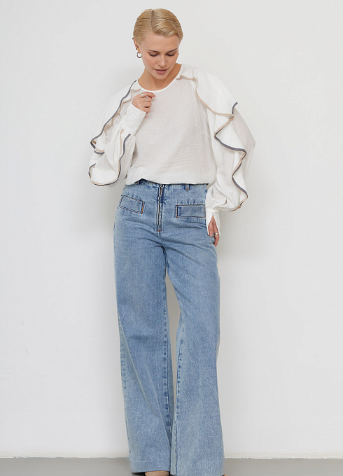 Блузка жен. 318553.11312.0700N Молочный (1)