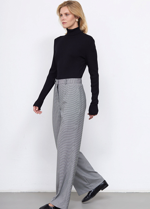 Брюки жен. 324429.11312.8202Z Чёрно-белый (3)