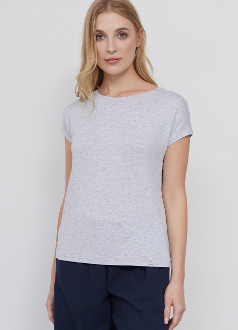 Футболка из вискозы для женщины,  серый цвет