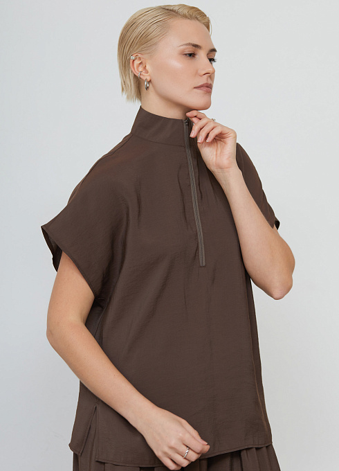 Блуза жен. 314265.11312.1100N Шоколадный (4)