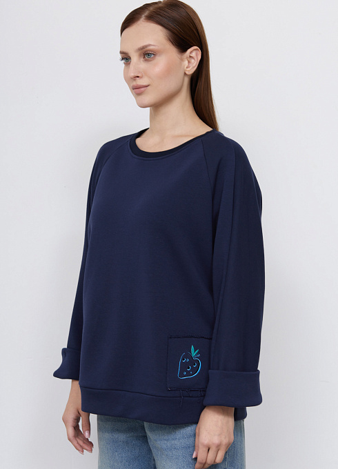 Джемпер жен. 311139.6_313.9600R Тёмно-синий (5)