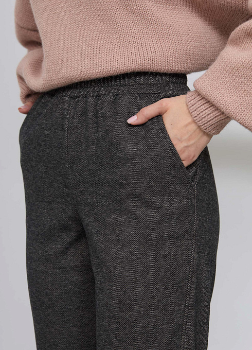 Брюки жен. 320297.09312.0382Y Бежево-черный  (4)